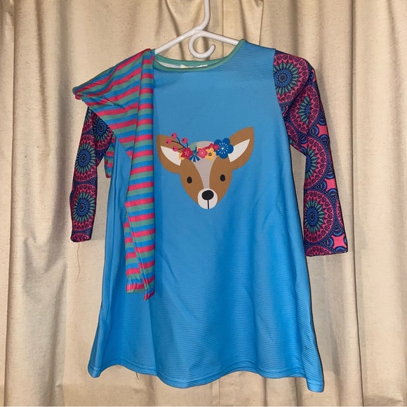NWOT Deer tunic and legging set size 5 - Picture 5 of 6